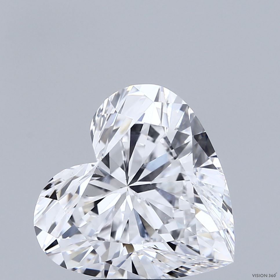 Lab-Grown Heart Diamond - 4.02 Carats, D Color, VS1 Clarity - Certified by IGI - Report Number: LG687552247