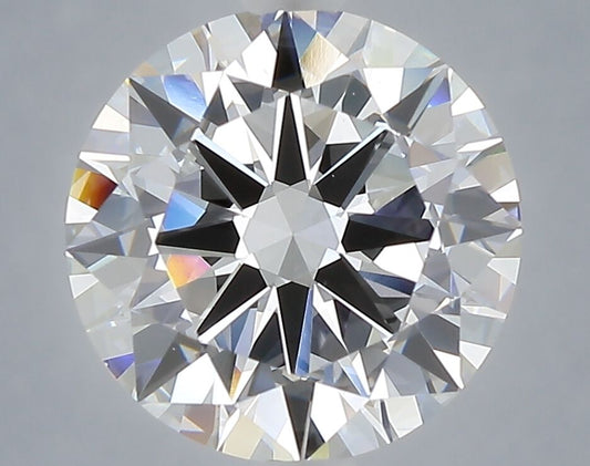 Lab-Grown Round Diamond - 3.0 Carats, E Color, VVS2 Clarity - Certified by IGI - Report Number: LG712549347