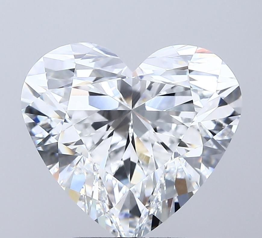 Lab-Grown Heart Diamond - 4.09 Carats, E Color, VVS2 Clarity - Certified by IGI - Report Number: LG702501179
