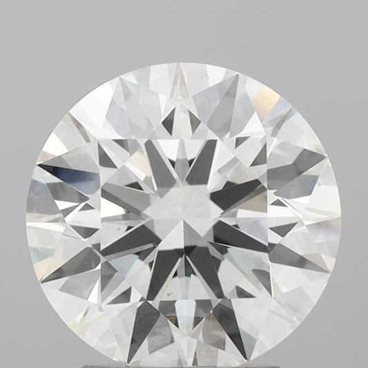 Lab-Grown Round Diamond - 3.07 Carats, F Color, VS2 Clarity - Certified by IGI - Report Number: LG691512542