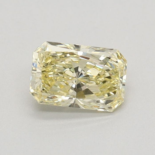 Lab-Grown Radiant Diamond - 0.41 Carats, Fancy Yellow Color, VVS2 Clarity - Certified by IGI - Report Number: LG627446792