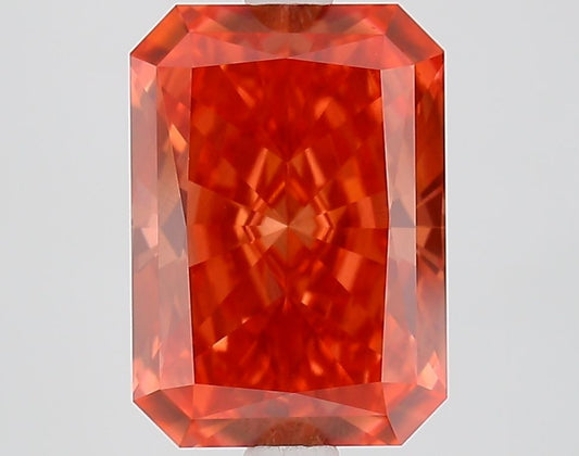 Lab-Grown Radiant Diamond - 3.5 Carats, Fancy Deep Pink Color, VS2 Clarity - Certified by IGI - Report Number: LG687594349