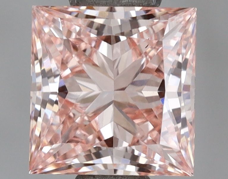 Lab-Grown Princess Diamond - 1.01 Carats, Fancy Intense Pink Color, VS2 Clarity - Certified by IGI - Report Number: LG671439638