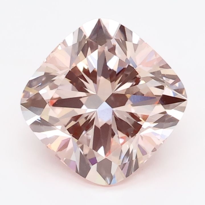 Lab-Grown Cushion Diamond - 2.52 Carats, Fancy Intense Pink Color, VVS2 Clarity - Certified by IGI - Report Number: LG655416849