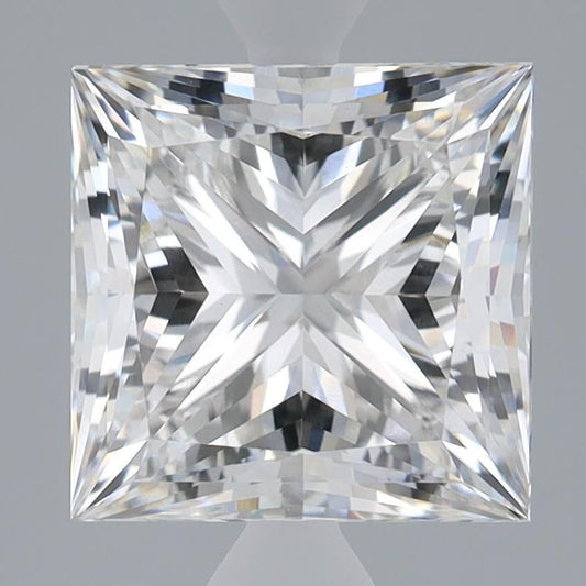 Lab-Grown Princess Diamond - 4.0 Carats, F Color, VVS2 Clarity - Certified by IGI - Report Number: LG655431470