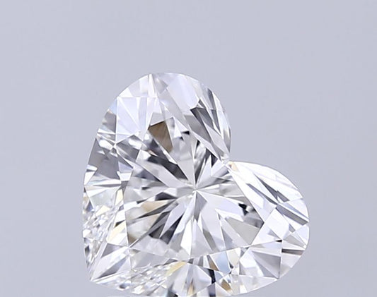 Lab-Grown Heart Diamond - 2.02 Carats, F Color, VVS2 Clarity - Certified by IGI - Report Number: LG713554256