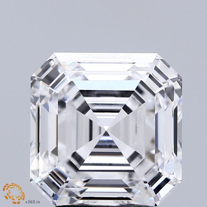 Lab-Grown Asscher Diamond - 4.04 Carats, D Color, VVS2 Clarity - Certified by IGI - Report Number: LG715518320