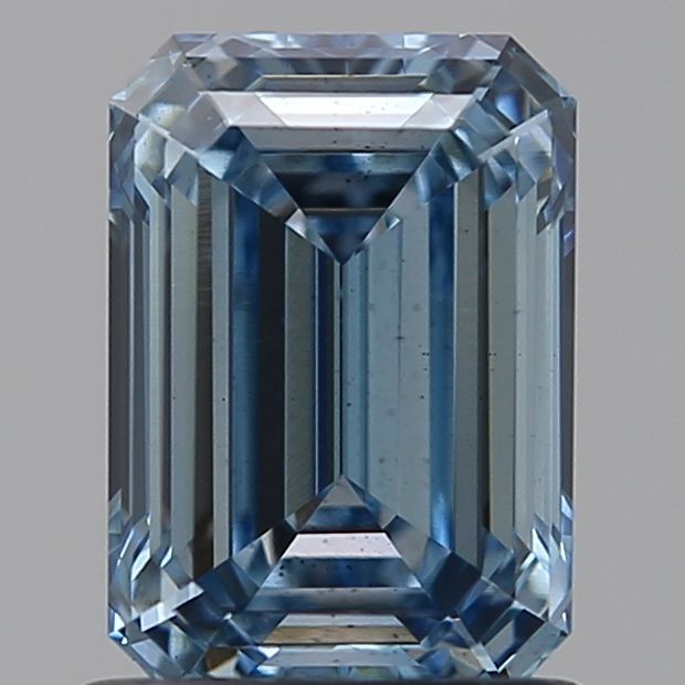 Lab-Grown Emerald Diamond - 1.2 Carats, Fancy Intense Blue Color, VS2 Clarity - Certified by IGI - Report Number: LG628418421