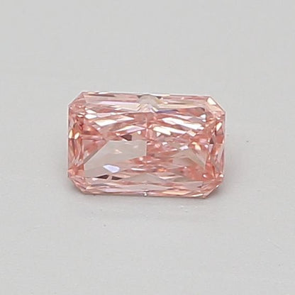 Lab-Grown Radiant Diamond - 0.42 Carats, Fancy Vivid Pink Color, VS2 Clarity - Certified by IGI - Report Number: LG645475937