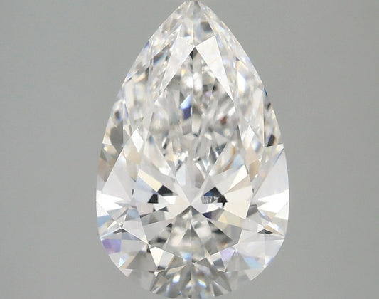 Lab-Grown Pear Diamond - 2.55 Carats, E Color, VVS2 Clarity - Certified by IGI - Report Number: LG685578591