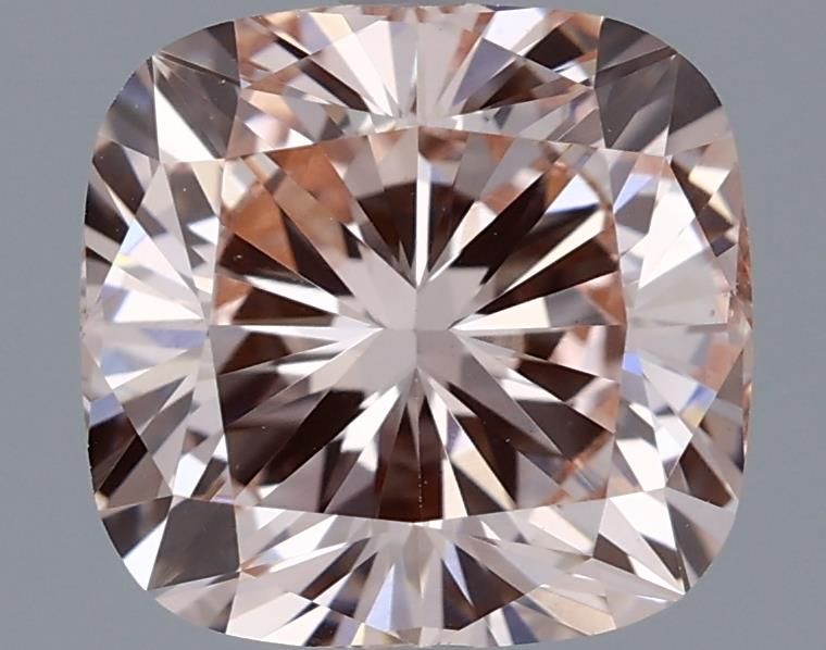 Lab-Grown Cushion Diamond - 1.56 Carats, Fancy Pink Color, VS1 Clarity - Certified by IGI - Report Number: LG581309990