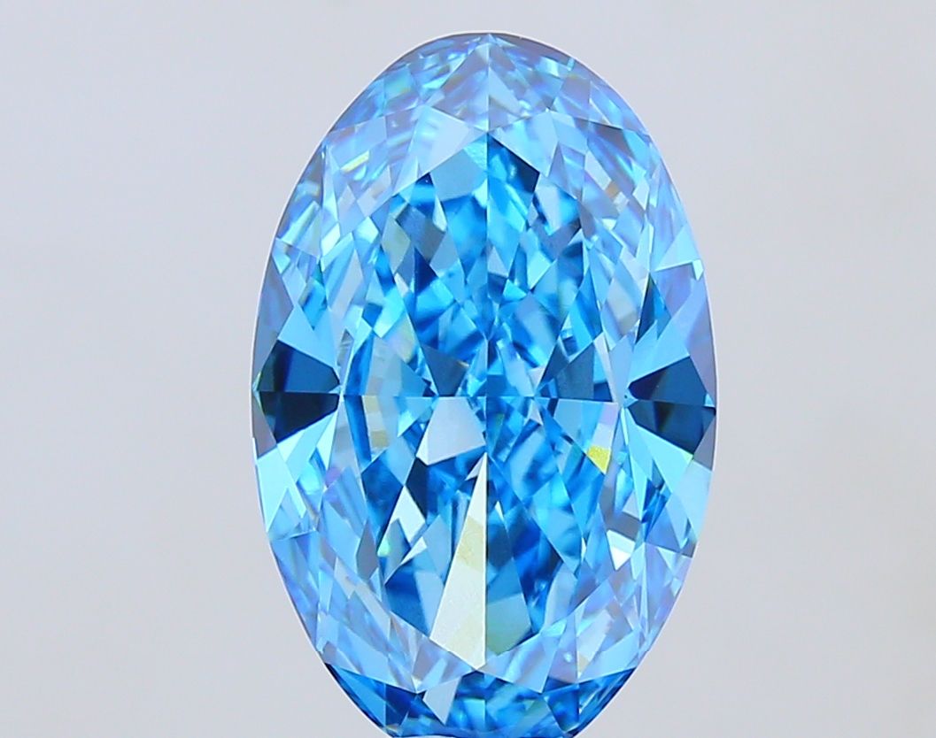 Oval 15.08ct Fancy Vivid Blue VVS2 - Cut • IGI • LG805659188