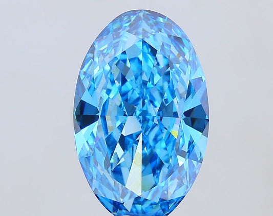 Oval 15.08ct Fancy Vivid Blue VVS2 - Cut • IGI • LG805659188
