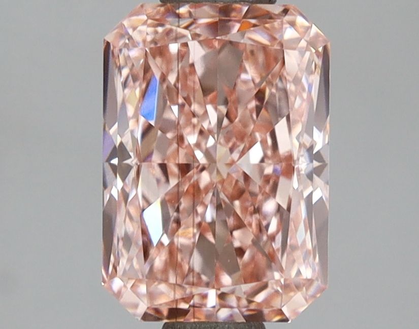 Lab-Grown Radiant Diamond - 2.01 Carats, Fancy Vivid Pink Color, VS2 Clarity - Certified by IGI - Report Number: LG670472960