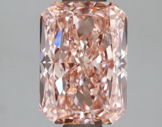 Lab-Grown Radiant Diamond - 2.01 Carats, Fancy Vivid Pink Color, VS2 Clarity - Certified by IGI - Report Number: LG670472960