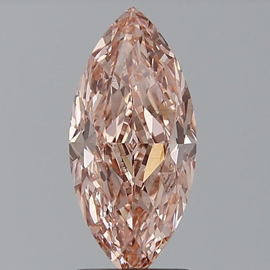 Lab-Grown Marquise Diamond - 1.99 Carats, Fancy Vivid Pink Color, VS2 Clarity - Certified by IGI - Report Number: LG635490539