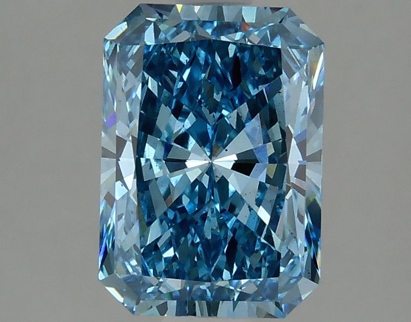 Lab-Grown Radiant Diamond - 1.99 Carats, Fancy Vivid Blue Color, VS2 Clarity - Certified by IGI - Report Number: LG632446653