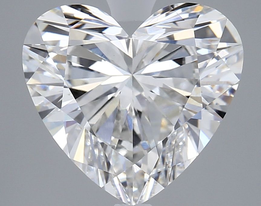 Lab-Grown Heart Diamond - 3.55 Carats, E Color, VVS2 Clarity - Certified by IGI - Report Number: LG610342388