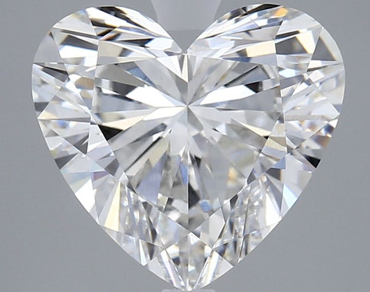 Lab-Grown Heart Diamond - 3.55 Carats, E Color, VVS2 Clarity - Certified by IGI - Report Number: LG610342388
