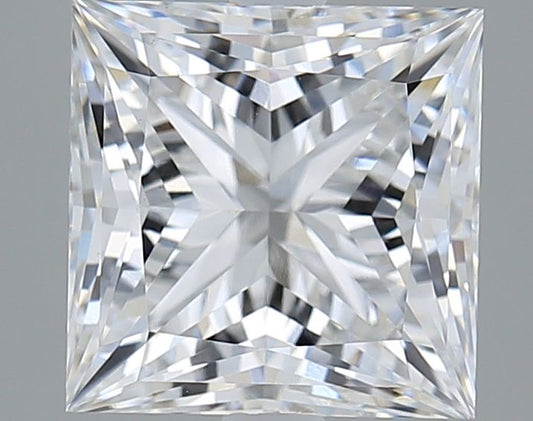 Lab-Grown Princess Diamond - 3.02 Carats, E Color, VVS2 Clarity - Certified by IGI - Report Number: LG656405739