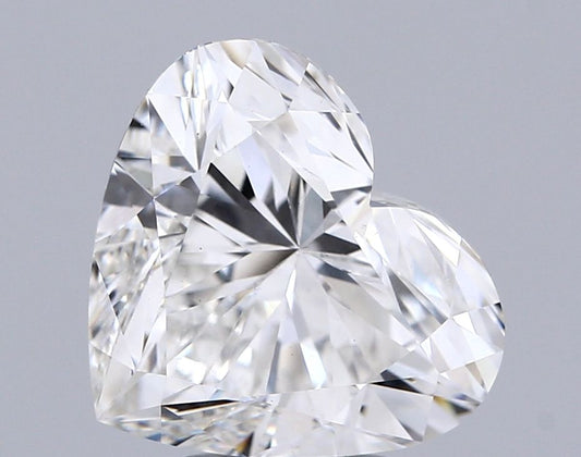 Lab-Grown Heart Diamond - 5.01 Carats, F Color, VS2 Clarity - Certified by IGI - Report Number: LG655457222