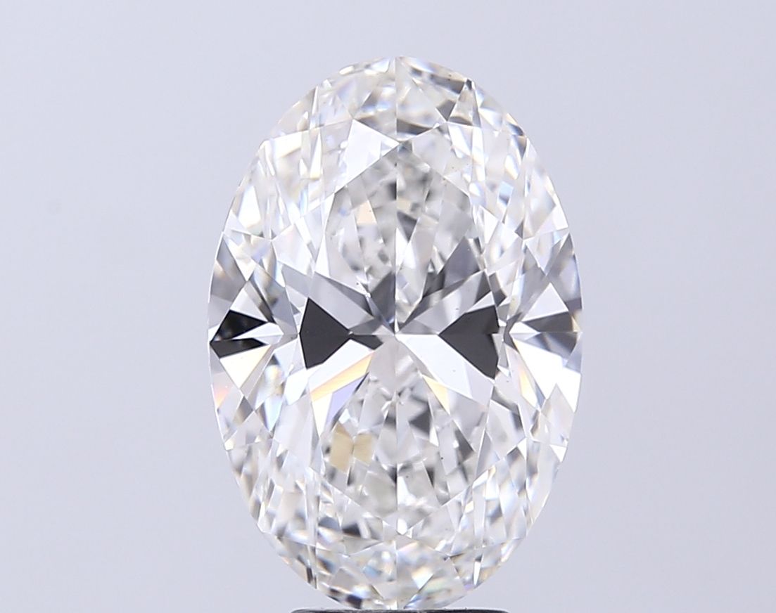 Lab-Grown Oval Diamond - 5.02 Carats, F Color, VS2 Clarity - Certified by IGI - Report Number: LG683581897