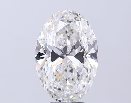 Lab-Grown Oval Diamond - 5.02 Carats, F Color, VS2 Clarity - Certified by IGI - Report Number: LG683581897