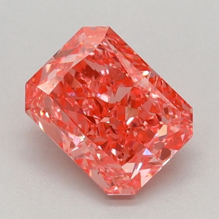 Lab-Grown Radiant Diamond - 0.82 Carats, Fancy Vivid Pink Color, VS1 Clarity - Certified by IGI - Report Number: LG642484934