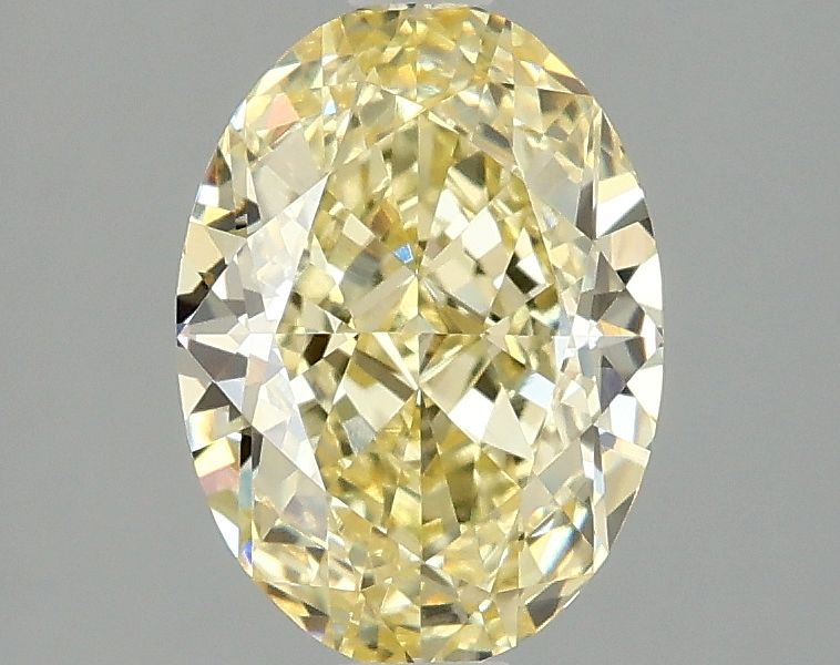 Lab-Grown Oval Diamond - 2.06 Carats, Fancy Intense Yellow Color, VVS2 Clarity - Certified by IGI - Report Number: LG675566928