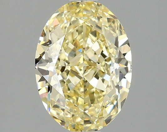 Lab-Grown Oval Diamond - 2.06 Carats, Fancy Intense Yellow Color, VVS2 Clarity - Certified by IGI - Report Number: LG675566928