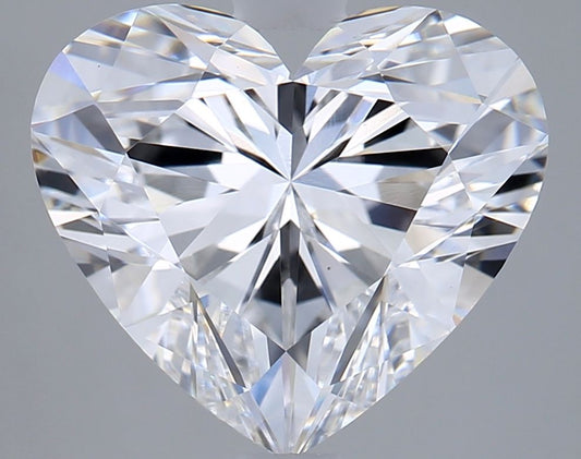 Lab-Grown Heart Diamond - 3.54 Carats, D Color, VS1 Clarity - Certified by IGI - Report Number: LG693515720