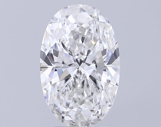 Lab-Grown Oval Diamond - 3.55 Carats, F Color, VS1 Clarity - Certified by IGI - Report Number: LG679509196
