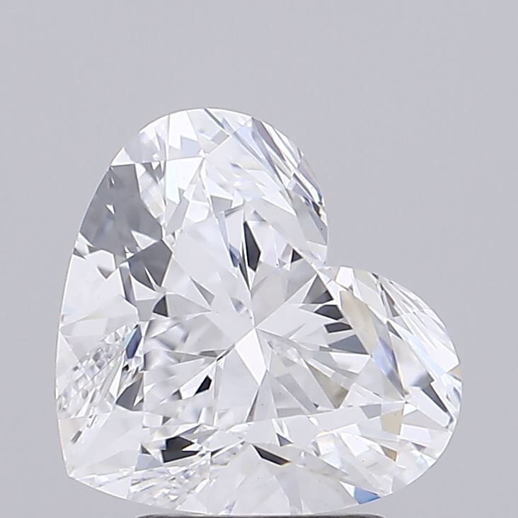 Lab-Grown Heart Diamond - 3.01 Carats, D Color, VS1 Clarity - Certified by IGI - Report Number: LG671462588