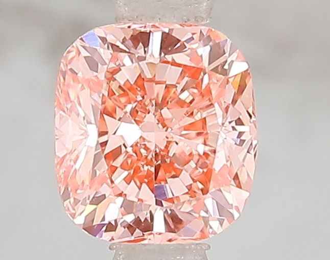 Lab-Grown Cushion Diamond - 1.01 Carats, Fancy Vivid Pink Color, SI1 Clarity - Certified by IGI - Report Number: LG671493240