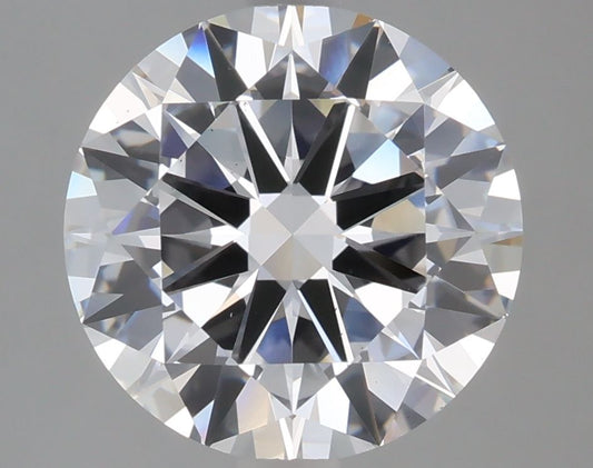 Lab-Grown Round Diamond - 3.0 Carats, D Color, VS2 Clarity - Certified by IGI - Report Number: LG652474201