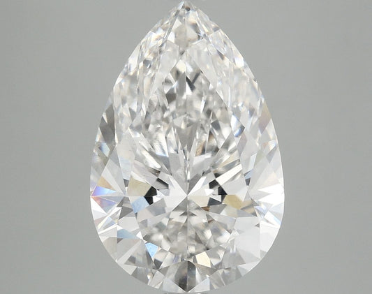 Lab-Grown Pear Diamond - 5.08 Carats, F Color, VS2 Clarity - Certified by IGI - Report Number: LG687562909