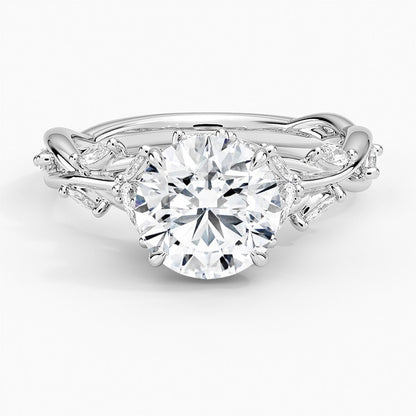 Im Labor gezüchteter Blue Heaven-Ring aus 925er Sterlingsilber (5 Karat)
