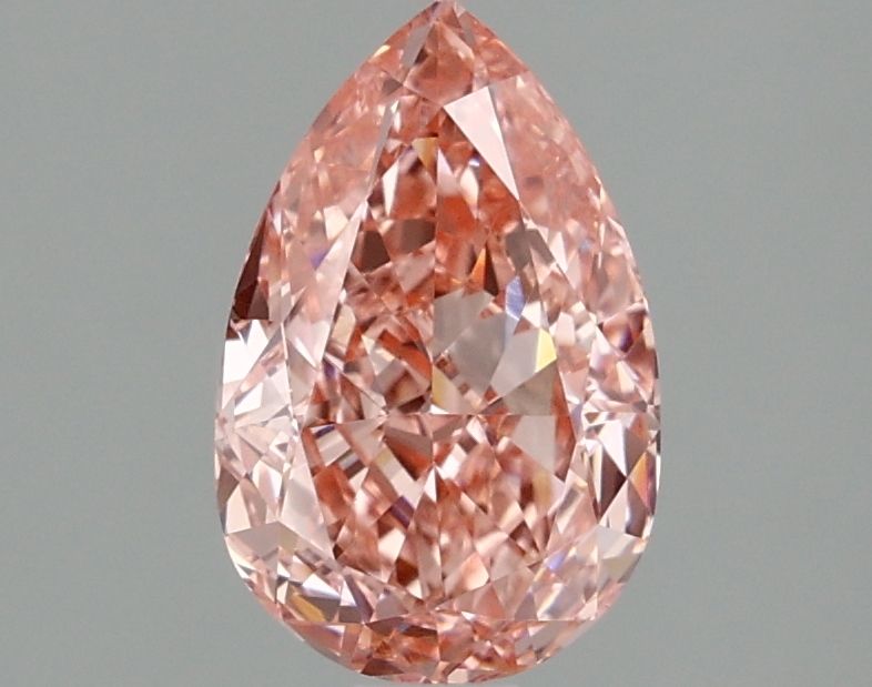 Lab-Grown Pear Diamond - 1.59 Carats, Fancy Vivid Pink Color, VVS2 Clarity - Certified by IGI - Report Number: LG668470223