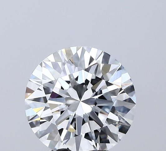 Lab-Grown Round Diamond - 2.51 Carats, F Color, VVS2 Clarity - Certified by IGI - Report Number: LG694577302