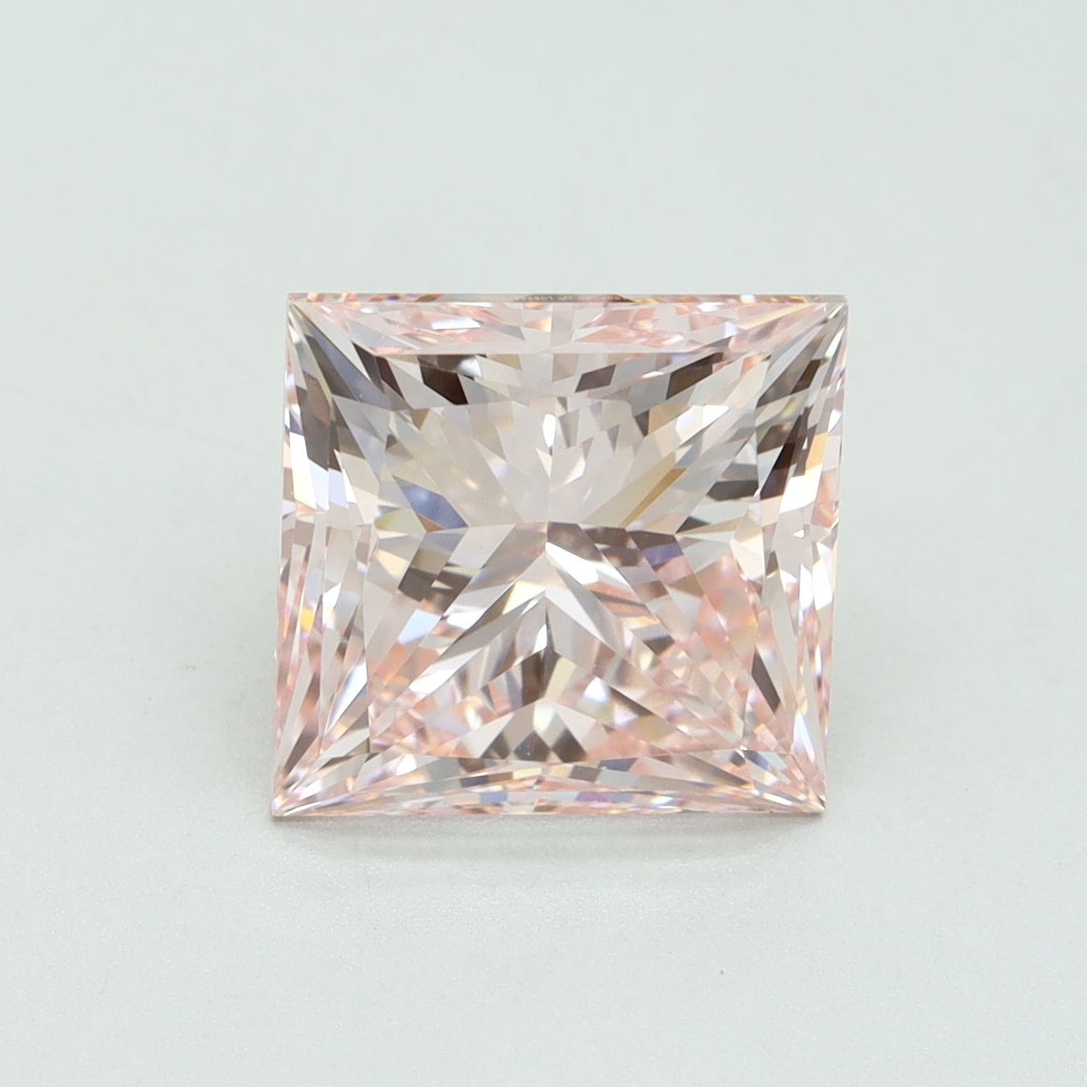 Lab-Grown Princess Diamond - 4.71 Carats, Fancy Intense Pink Color, VS1 Clarity - Certified by IGI - Report Number: LG555203379