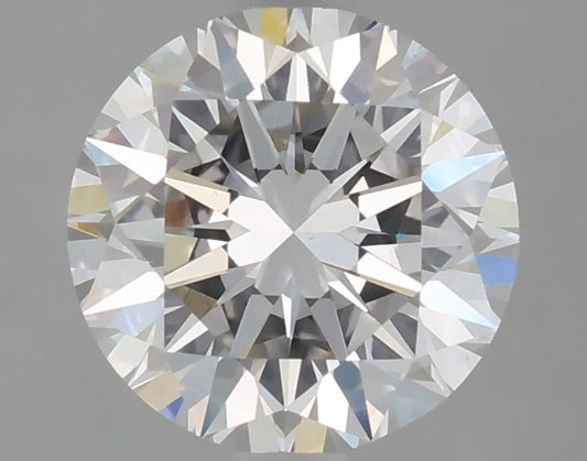 Lab-Grown Round Diamond - 2.06 Carats, Fancy Vivid Blue Color, VS2 Clarity - Certified by IGI - Report Number: LG675576495