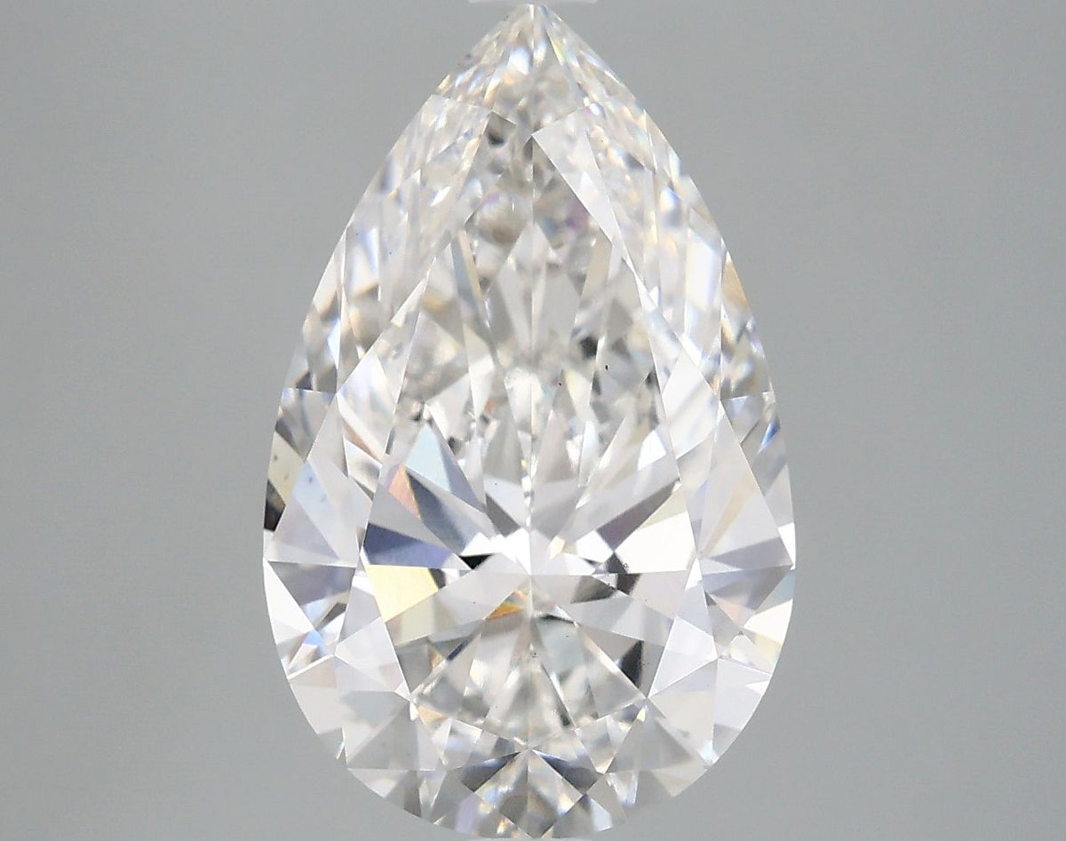 Lab-Grown Pear Diamond - 4.0 Carats, F Color, VS2 Clarity - Certified by IGI - Report Number: LG668441785