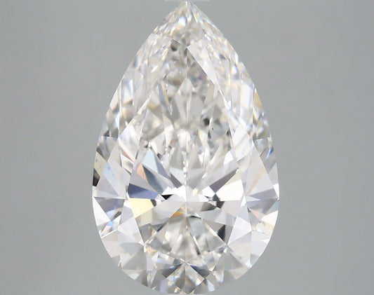 Lab-Grown Pear Diamond - 4.0 Carats, F Color, VS2 Clarity - Certified by IGI - Report Number: LG668441785