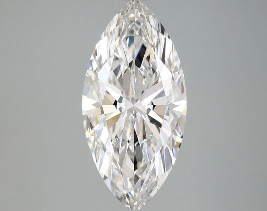 Lab-Grown Marquise Diamond - 2.99 Carats, F Color, VVS2 Clarity - Certified by IGI - Report Number: LG669433325