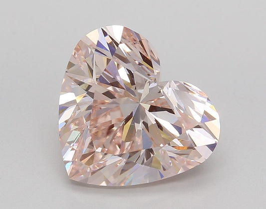 Lab-Grown Heart Diamond - 5.01 Carats, Fancy Pink Color, VS1 Clarity - Certified by IGI - Report Number: LG684506645