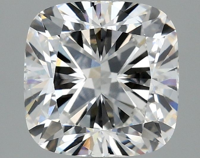 Lab-Grown Cushion Diamond - 2.5 Carats, F Color, VVS2 Clarity - Certified by IGI - Report Number: LG655458402