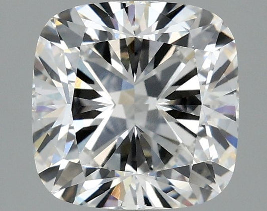 Lab-Grown Cushion Diamond - 2.5 Carats, F Color, VVS2 Clarity - Certified by IGI - Report Number: LG655458402