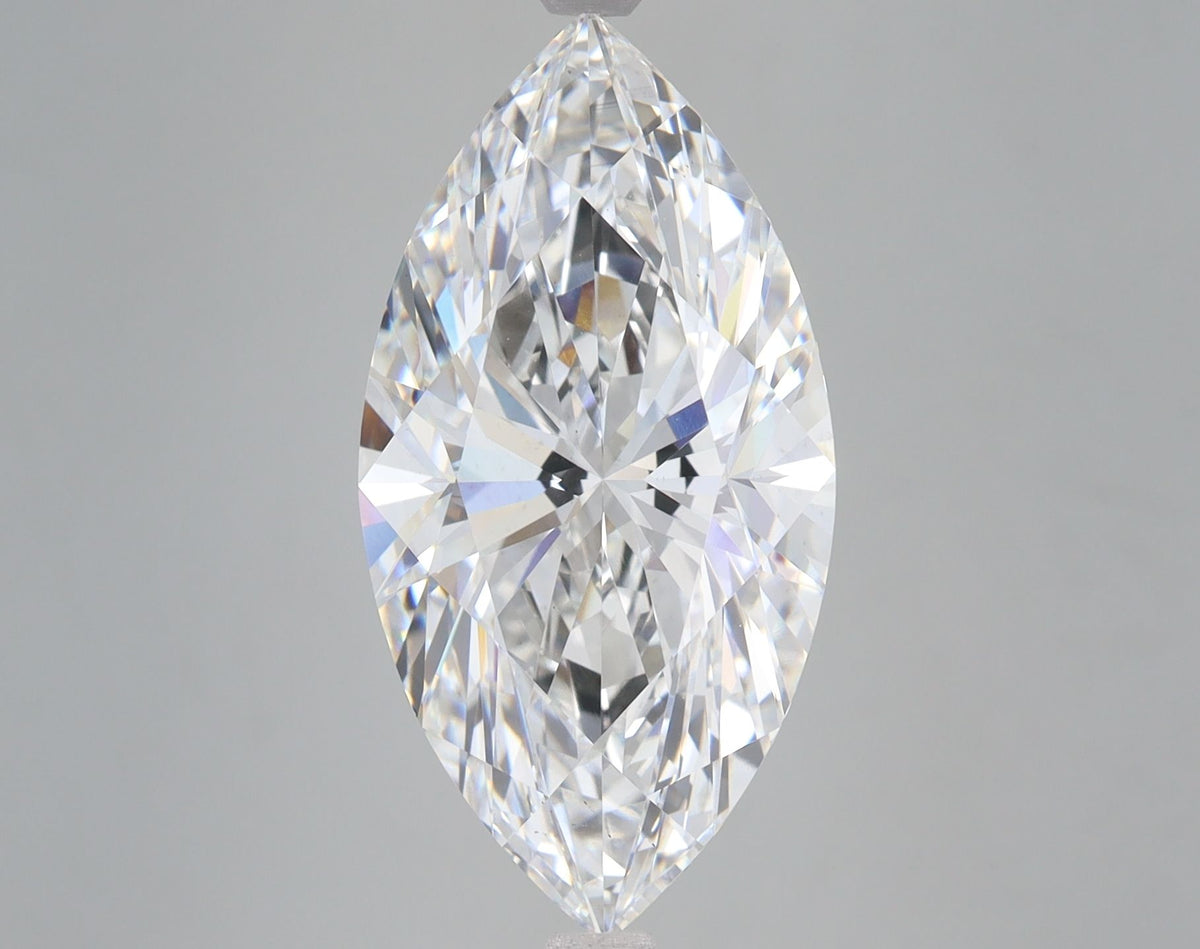 Lab-Grown Marquise Diamond - 7.01 Carats, F Color, VS1 Clarity - Certified by IGI - Report Number: LG636493247