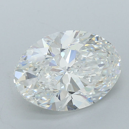 Lab-Grown Oval Diamond - 7.02 Carats, E Color, VS1 Clarity - Certified by IGI - Report Number: LG670483485
