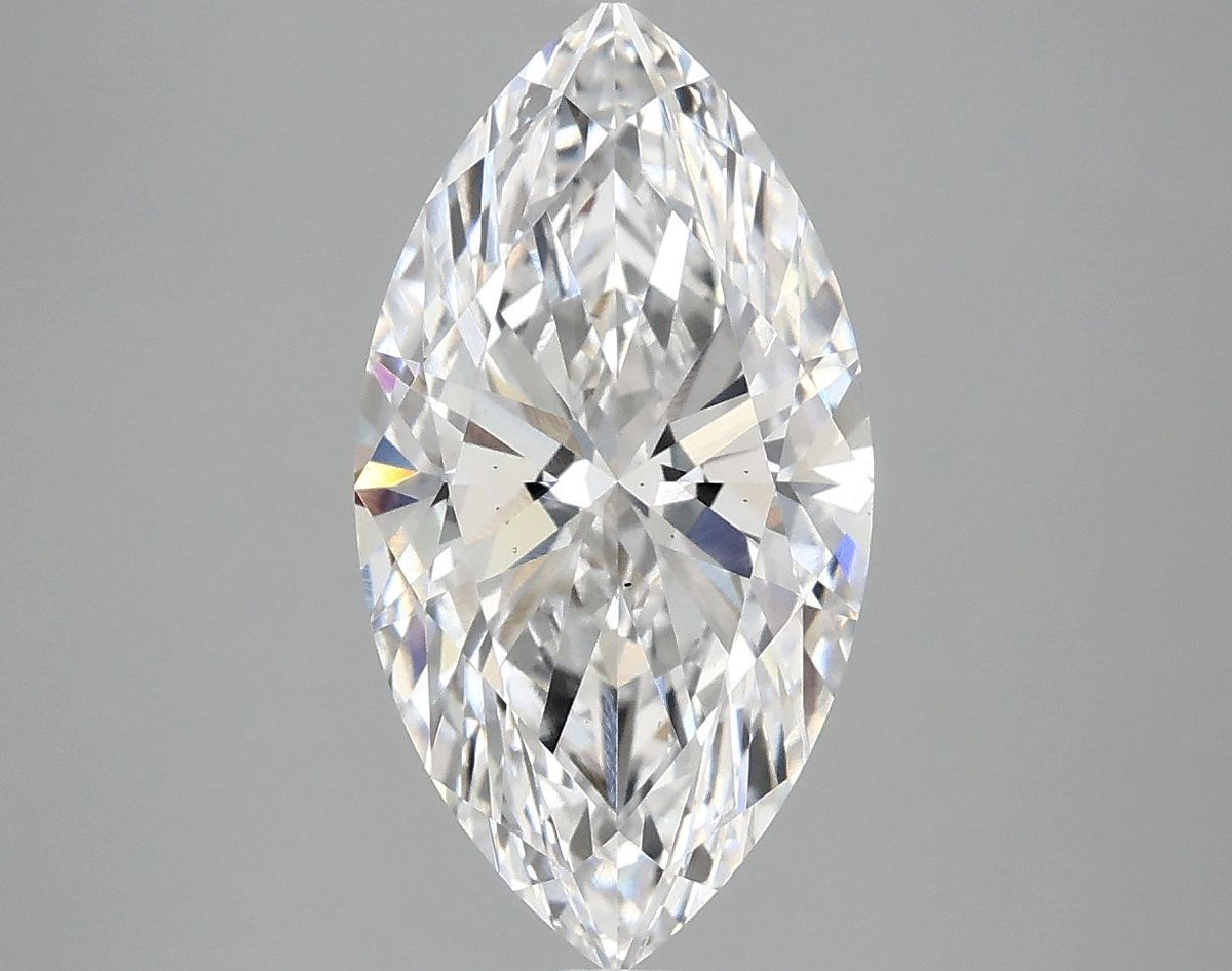 Lab-Grown Marquise Diamond - 2.97 Carats, D Color, VS2 Clarity - Certified by IGI - Report Number: LG698512238
